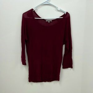Burgundy shirt